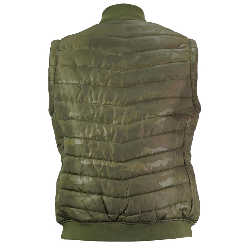 Men Camouflage Pattern Autumn Warm Padding Quilting Vests